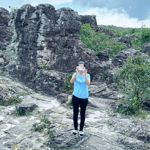 Paradise door stone at Bokor Mountain 