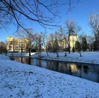 Peaceful Snowy Days in Riga, Latvia