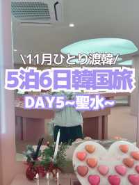 【韓国旅行】DAY5(聖水編）~5泊6日のひとり韓国旅🦄💟