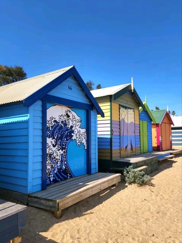 The Brighton Bathing Boxes in Melbourne