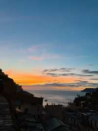 意大利🇮🇹五漁村🌅最美日落的Manarola🧡