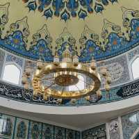 a unique mosque with beautiful ocean view