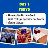 แจก แพลนเที่ยว โตเกียว 7 วัน 6 คืน 🇯🇵