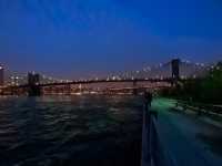 ブルックリン・ブリッジからの夜景🌉✨