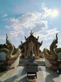 วัดป่าอุโบสถสีทองสวยๆที่เทพสถิต ชัยภูมิ