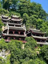 “The Cliff Temple Above the Emerald River”