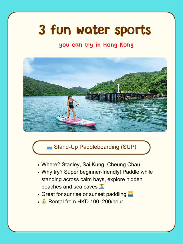 3 fun water sports you can try in Hong Kong 