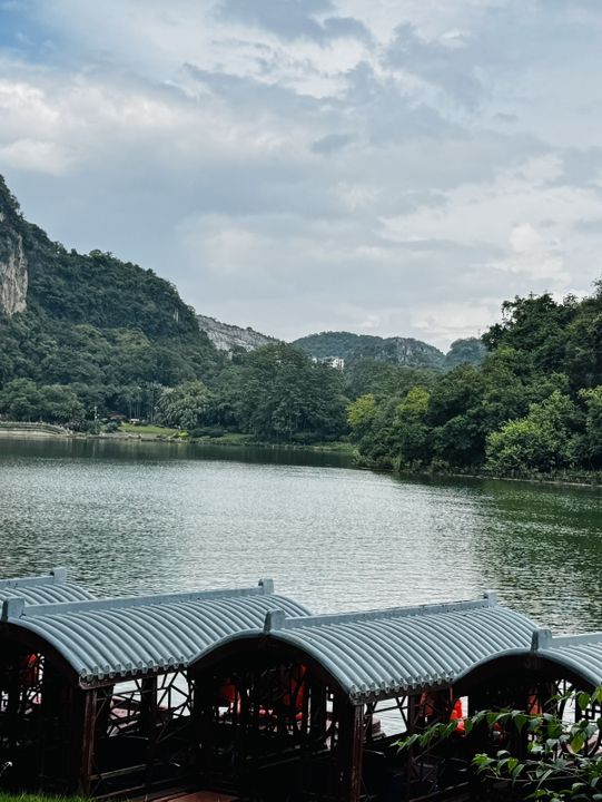 柳州城市美景從高處俯瞰  