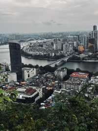 柳州城市美景從高處俯瞰  