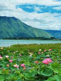The largest volcanic lake in the world 