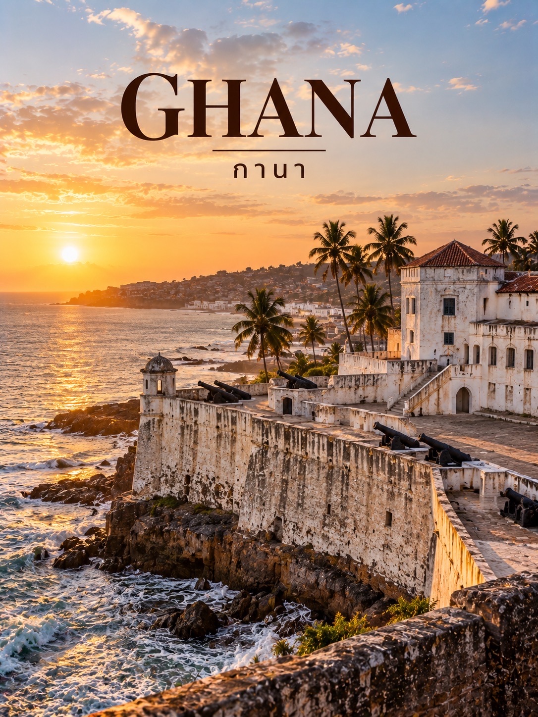🇬🇭 GHANA | กานา

ถ้าอยากรู้จักแอฟริกาตะวันตกให้มากขึ้น กานาเป็นอีกประเทศที่น่าสนใจมาก 🇬🇭 ที่นี่มีทั้งชายฝั่งมหาสมุทรแอตแลนติก ป่าฝนเขตร้อน เมืองที่เต็มไปด้วยชีวิตชีวา และประวัติศาสตร์ที่ยังคงมีความหมายมาจนถึงปัจจุบัน ✨

🏰 Cape Coast Castle ป้อมปราการริมทะเลที่เป็นหนึ่งในสถานที่สำคัญสำหรับเรียนรู้ประวัติศาสตร์การค้าทาสข้ามมหาสมุทรแอตแลนติก บรรยากาศของสถานที่แห่งนี้ทั้งสวยงามและสะเทือนใจในเวลาเดียวกัน

🌿 Kakum National Park สวรรค์ของคนรักธรรมชาติ ไฮไลต์คือทางเดินแขวนบนยอดไม้ที่เปิดมุมมองให้เห็นผืนป่าฝนจากมุมสูง เหมาะสำหรับคนที่อยากสัมผัสธรรมชาติแบบใกล้ชิด

🏙️ Accra เมืองหลวงที่มีสีสัน ทั้งตลาดท้องถิ่น งานศิลปะ ดนตรี และวิถีชีวิตสมัยใหม่ที่ผสมผสานกับวัฒนธรรมดั้งเดิม ส่วน Kumasi เป็นเมืองสำคัญของชาวอาชานตี ที่ยังคงสะท้อนมรดกทางวัฒนธรรมผ่านสถาปัตยกรรมและประเพณีที่สืบทอดกันมา

🍲 อาหารกานา ก็เป็นอีกสิ่งที่ไม่ควรพลาด โดยเฉพาะ Jollof Rice ข้าวปรุงกับมะเขือเทศและเครื่องเทศ รวมถึง Waakye ข้าวและถั่วที่มักเสิร์ฟพร้อมเครื่องเคียงหลากหลาย รสชาติเข้มข้นและสะท้อนเอกลักษณ์ของอาหารแอฟริกาตะวันตกได้เป็นอย่างดี

✨ Ghana คือการเดินทางที่มีมากกว่าความสวยงาม เพราะทุกป้อมปราการ ทุกตลาด และทุกจังหวะของดนตรี ล้วนบอกเล่าเรื่องราวของผู้คน วัฒนธรรม และประวัติศาสตร์ที่หล่อหลอมประเทศนี้

#Ghana #AfricaTravel #เที่ยวแอฟริกา #TravelReview