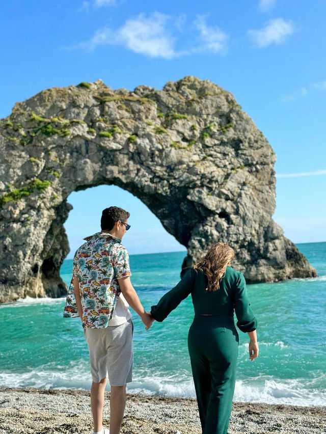 Dorset의 Durdle Door Beach 방문