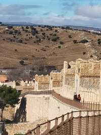 the medieval walls of Avila Spain 