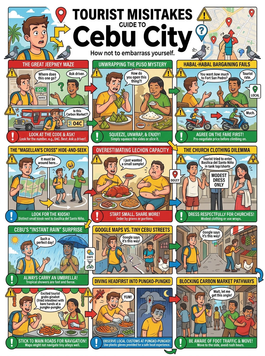 🗺️ Tourist Mistakes Across Three Philippine Cities