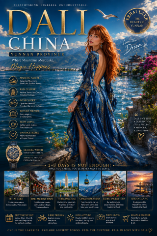 Dali City, China: A Scenic Escape Between Mountains and Lake