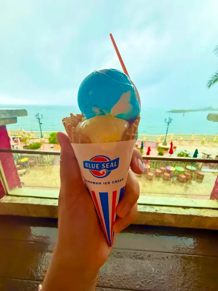 제가 먹어본 것 중 가장 특별한 아이스크림! 오키나와의 블루씰(BLUE SEAL)。