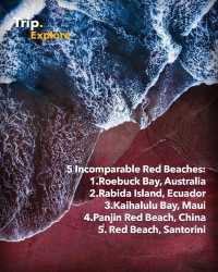 Five red beaches that will blow your mind