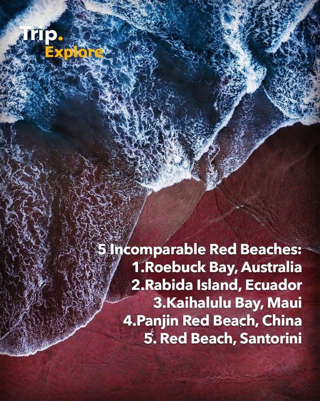 Five red beaches that will blow your mind