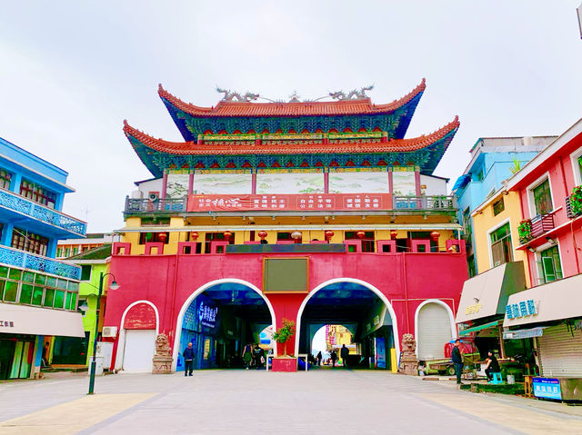 溫州炎亭的金沙灘，七彩小鎮的海邊，讓我們共赴山海