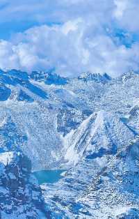達古冰川景區旅遊風景