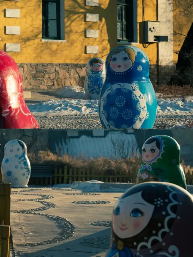There are more matryoshka dolls here than people
