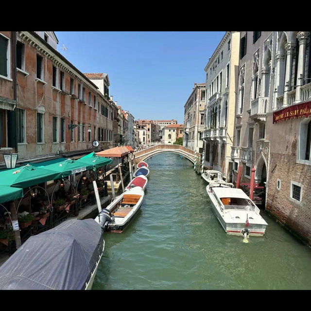 Gondola rides in Venice Italy 