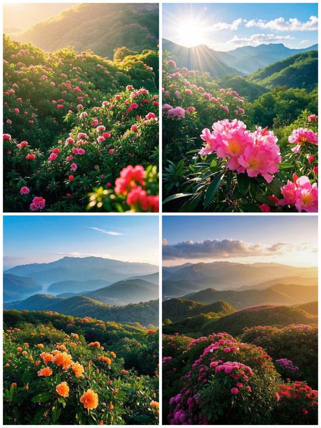 百里杜鵑百花齊放等你來觀賞拍照哦