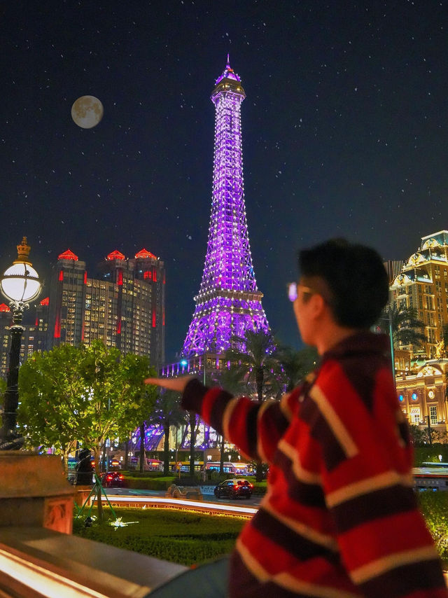 🇲🇴澳門藍調時刻絕美攻略！冷暖對比拍出高級感大片