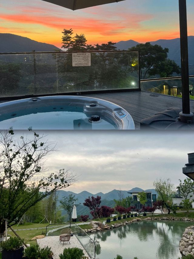 安吉躺平天花板！泡著山景私湯看竹海，打工人續命之旅