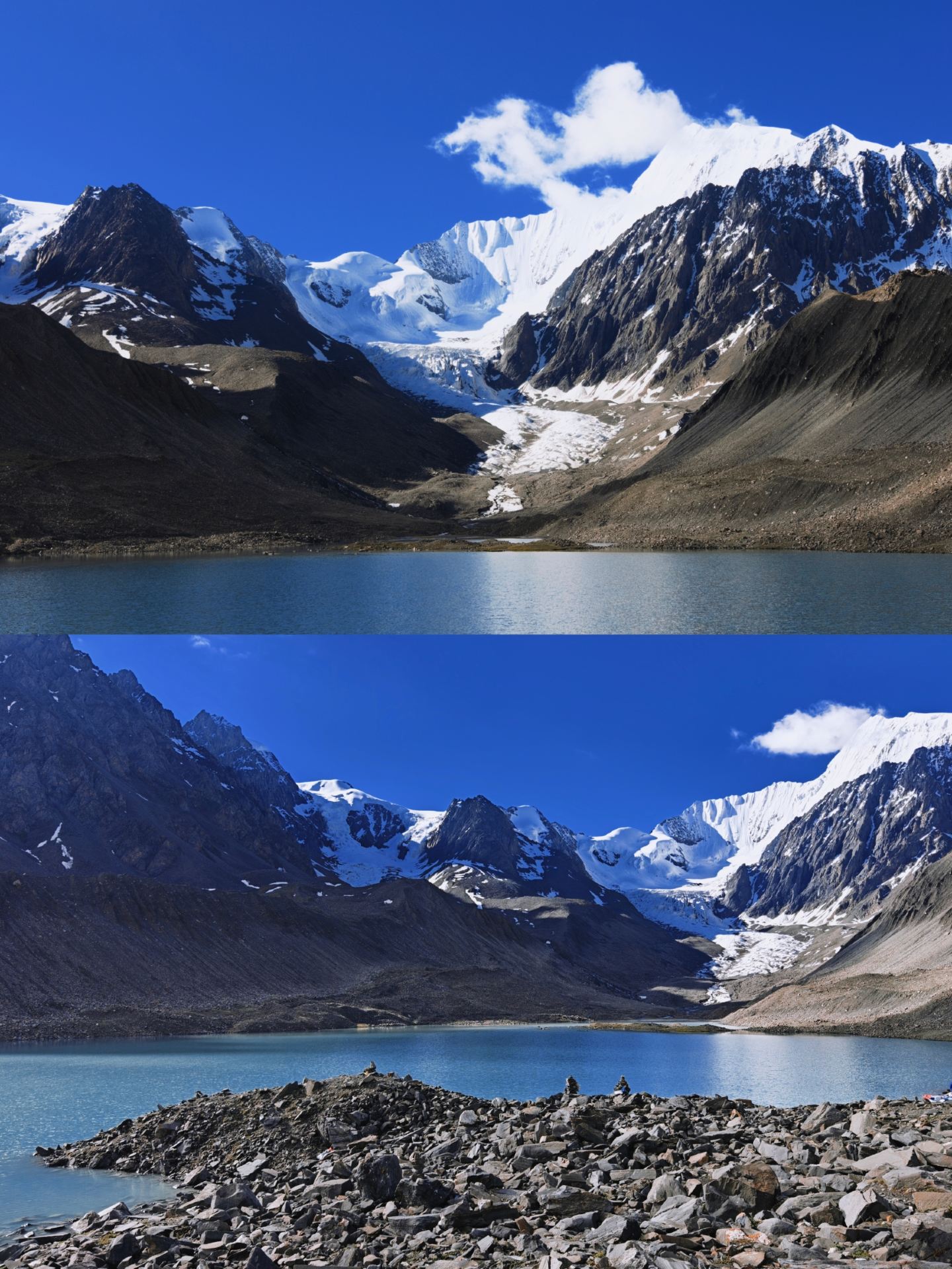 There is a shade of blue called Ledomanin Blue, the breathtaking moment of sunlight on the golden mountain