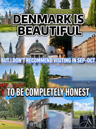 Denmark is beautiful, but I don't recommend visiting in September–October. Here's the honest truth!