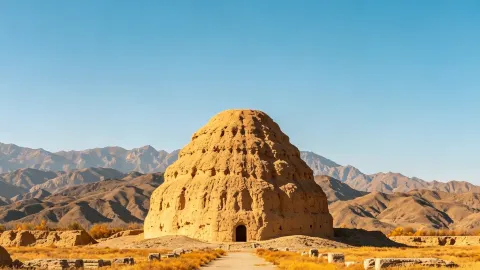 Menikmati Sisa Mimpi Musim Gugur di Bawah Gunung Helan | Wisata Musim Gugur ke Makam Xia Barat. — traveler post in Ningxia