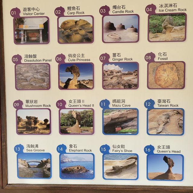 野柳地質公園-台灣擁有極多奇岩美石的地質公園