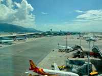✈️ Sky Deck at Hong Kong International Airport 