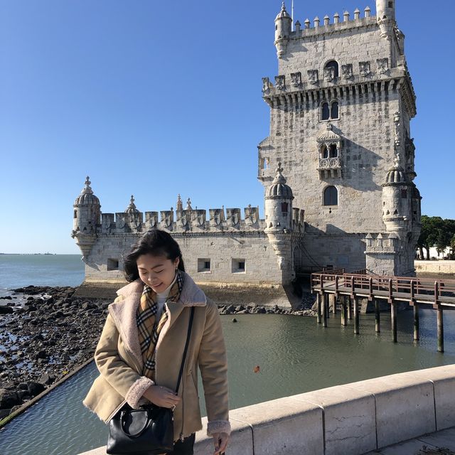 Medieval Fortified Tower in Belem, PORTUGAL 🇵🇹 