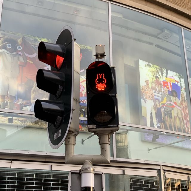 Miffy traffic light at Utrecht