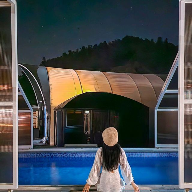 프라이빗하게 물놀이하면서 별을 볼 수 있는 글램핑장이 있다고!?