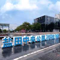 打卡深圳海景公園,海濱棧道,鹽田中央公園