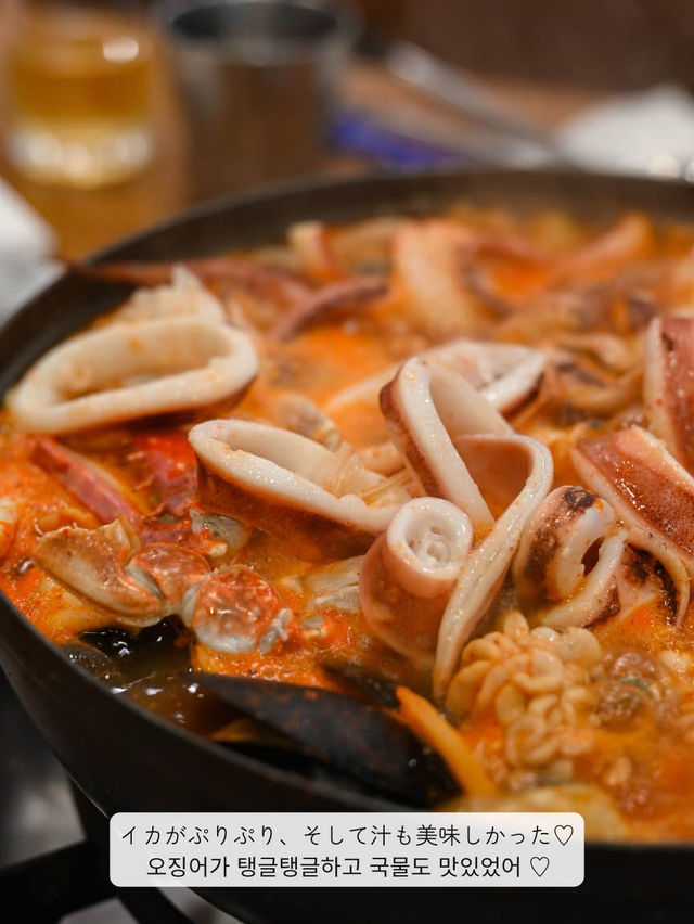 【ソウル / 忠武路】イカ海鮮鍋が美味しすぎるお店