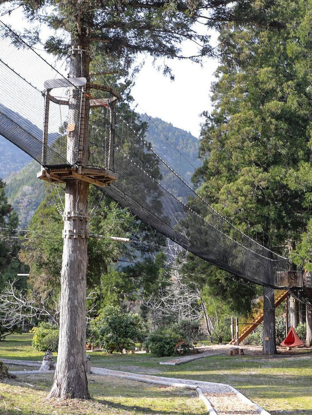 【十津川村】奈良の山奥の秘密基地『空中の村』でフランス由来の森林アクティビティを楽しもう！