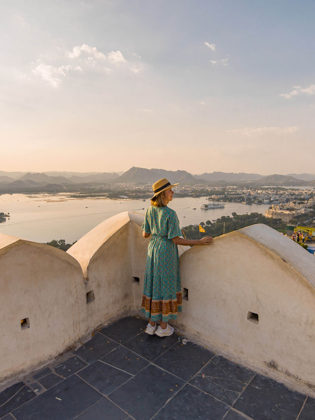 Mansapurna Karni Mata Ropeway ชมวิว udaipur มุมสูง