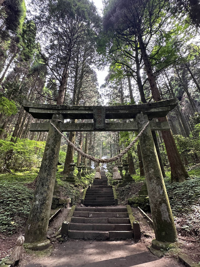 熊本＊緑に囲まれた上色見熊野座神社とONE PIECEトレイン