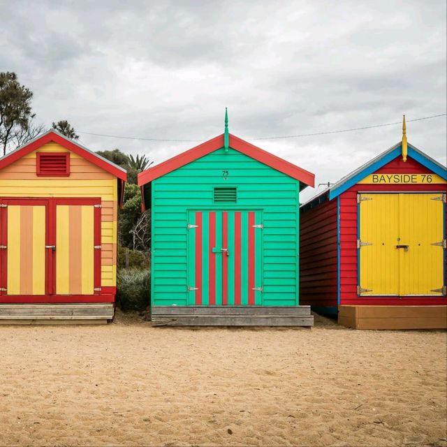 Iconic Bathing Boxes Brighton Beach