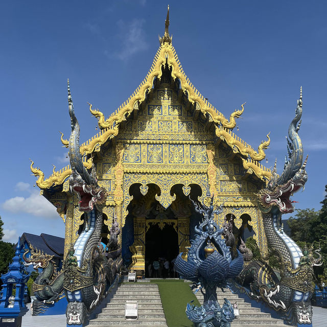 วัดสีน้ำเงิน วัดร่องเสือเต้น จ.เชียงราย