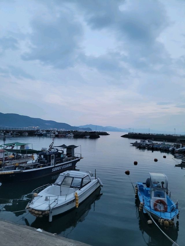 사천일몰을 가장 멋지게 볼수 있는 대포항전망대🧡
