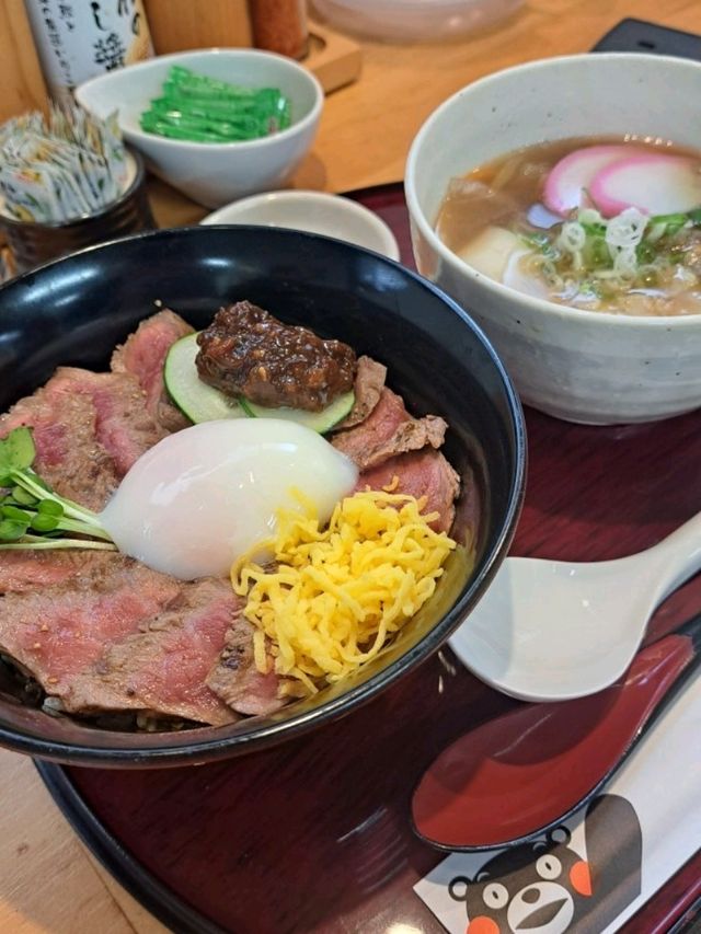 【あか牛丼専門店 ごとう屋阿蘇店:熊本県阿蘇市】絶品!!熊本名物のあか牛丼とだご汁✨