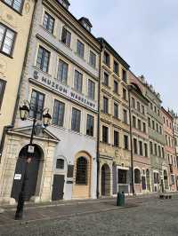Timeless Charm: Warsaw's Old Town on a Gloomy Day