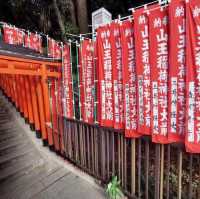 ศาลเจ้าฮิเอะที่มีเสาโทริอิเรียงรายอีกแห่งในโตเกียว