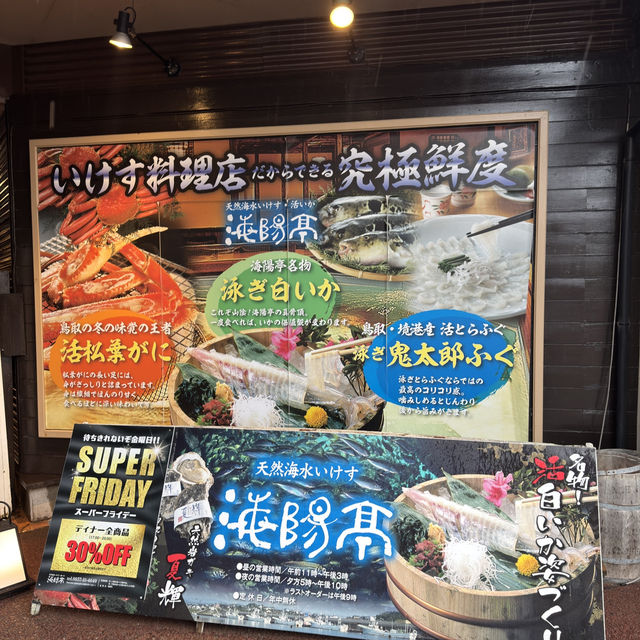 鳥取賀露港魚市場的美食饗宴