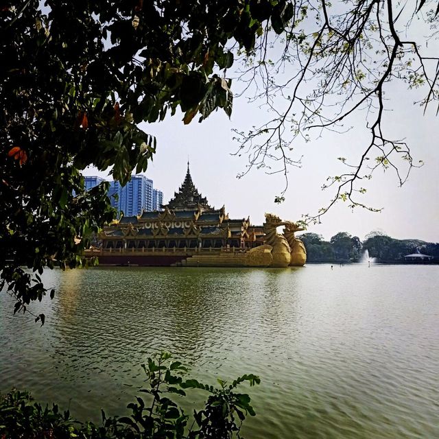 Karaweik Palace in Yangon, Myanmar